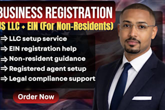 handle llc, registered agent, and ein for a compliant US business