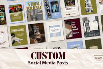 design custom social media content for your brand