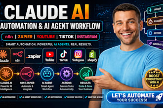 claude ai automation ai agent workflow n8n zapier youtube tiktok instagram