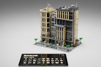 design 3d custom lego moc, with xml part list minifigure for 3d printing, game