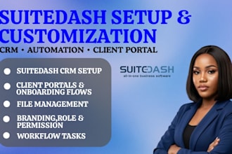 set up suitedash CRM and workflow automation