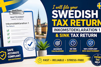 file your swedish inkomstdeklaration 1 and sink tax return accurately