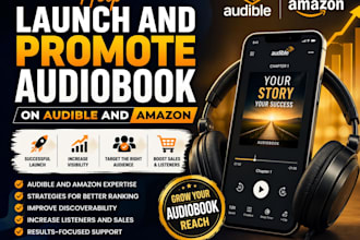 help launch and promote audiobook on audible amazon
