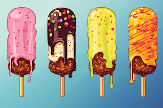 food pop art of your food pop art