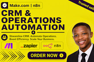 automate CRM sales pipeline, CRM setup, hubspot CRM, zapier, make com, n8n, CRM