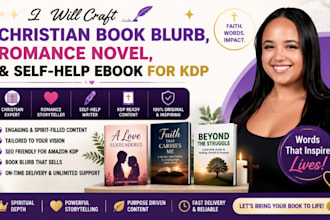 craft christian book blurb romance novel self help ebook KDP