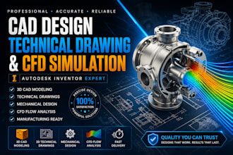 do cfd simulation inventor design and precise technical drawings fastpro