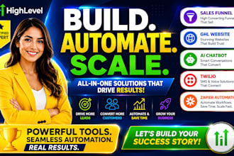 design gohighlevel sales funnel twilio ghl website ai chatbot zapier automation