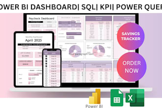 build automated power bi dashboard for insights using dax power query sql kpi