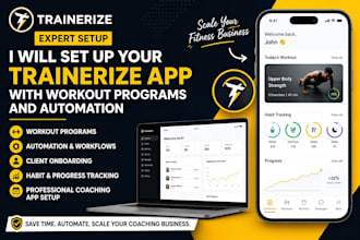 set up your trainerize fitness coaching app with workout programs and automation