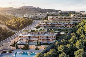 3d residential complex design,luxury resort visual,kids play area cgi rendering