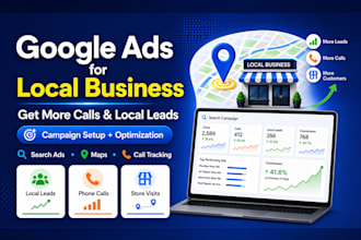 setup, manage and optimize google ads for local business, ppc lead campaign