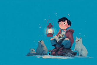 draw cartoon illustrations for you