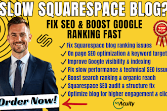 fix blog ranking squarespace SEO optimize website traffic fast now