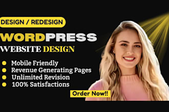 rebuild wordpress website design, revamp wordpress template, hostinger website