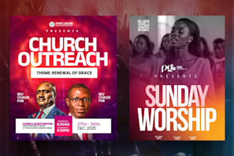 exceptional church flyer, event flyer or postcard flyer