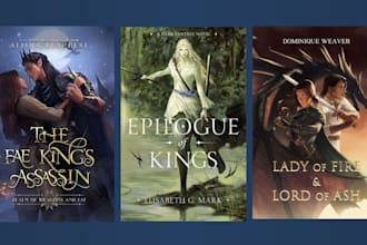 ein episches fantasy oder sci fi buchcover mit digital art entwerfen