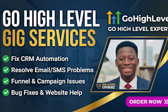 build gohighlevel sales funnels, CRM automations, and landing pages