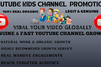 do organic youtube kids channel promotion for real engagement using email ads