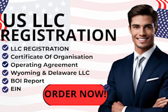 register US llc get ein and setup full compliance for non residents
