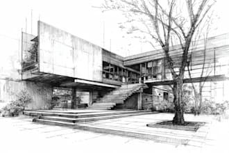 draw architectural drawings and blueprints for permit