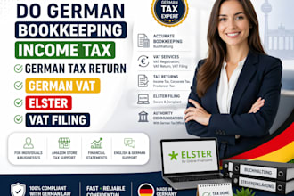 do german bookkeeping income tax german tax return german vat elster vat filing