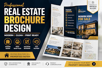design a modern real estate brochure for property marketing in 24 hrs