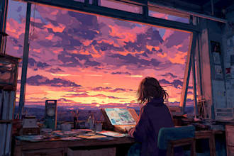 draw beautiful anime illustration