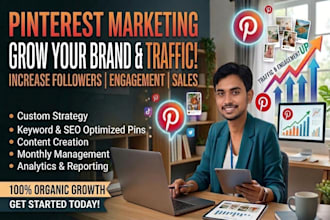 be your professional pinterest marketing and SEO expert