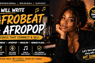 write a catchy afrobeat, afropop or highlife song