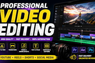 provide editing video for youtube or viral short videos