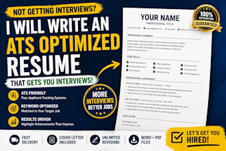 write an ats optimized resume that gets interviews