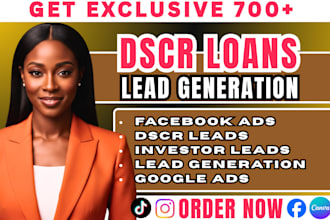 converting dscr loan leads, real estate investor leads facebook, google ads24hrs