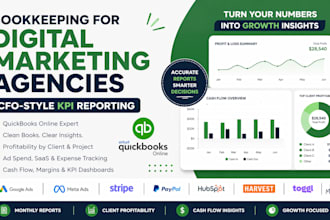 do digital marketing agencies bookkeeping with cfo style KPI in quickbooks