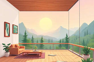 draw landscape, interior, exterior background nft animation