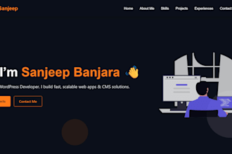 perform website maintenance of the wordpress sites