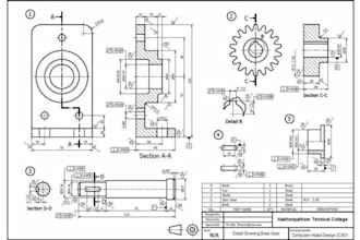 create technical drawings, product vector line art and 2d engineering cad drafts