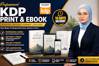 do book formatting and layout design for KDP print and ebook within 14 days