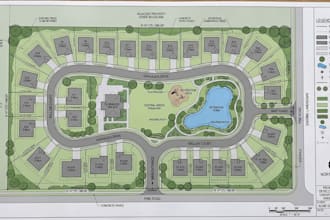 design a professional architectural site plan and landscape plan
