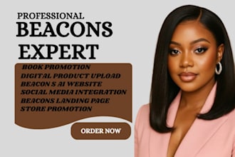 design and customize beacons link in bio website for creators and brands