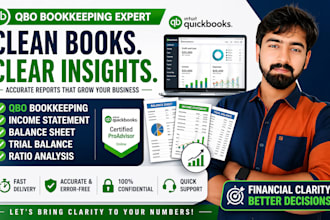 do qbo bookkeeping, income statement, balance sheet, trial balance