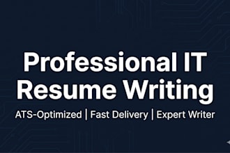 write a professional ats friendly resume for IT and tech professionals