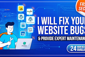 fix any website bugs and provide technical maintenance