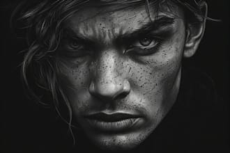 draw pencil or charcoal portrait drawings