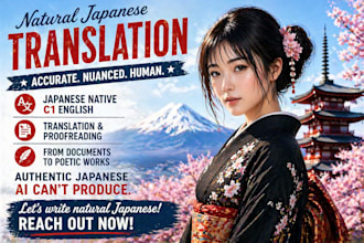 do proofreading and rewriting of your japanese texts