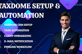 set up taxdome CRM and automation