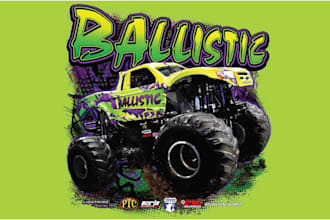 design high quality monster jeep logo with unlimited revision