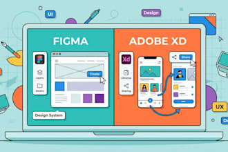 create UI UX using figma and adobe xd