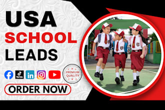 generate premium school leads in the USA through social media ads