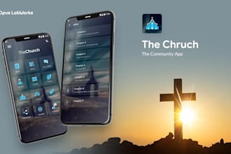 develop ai church app, bible app, ministry website, prayer app, christian app